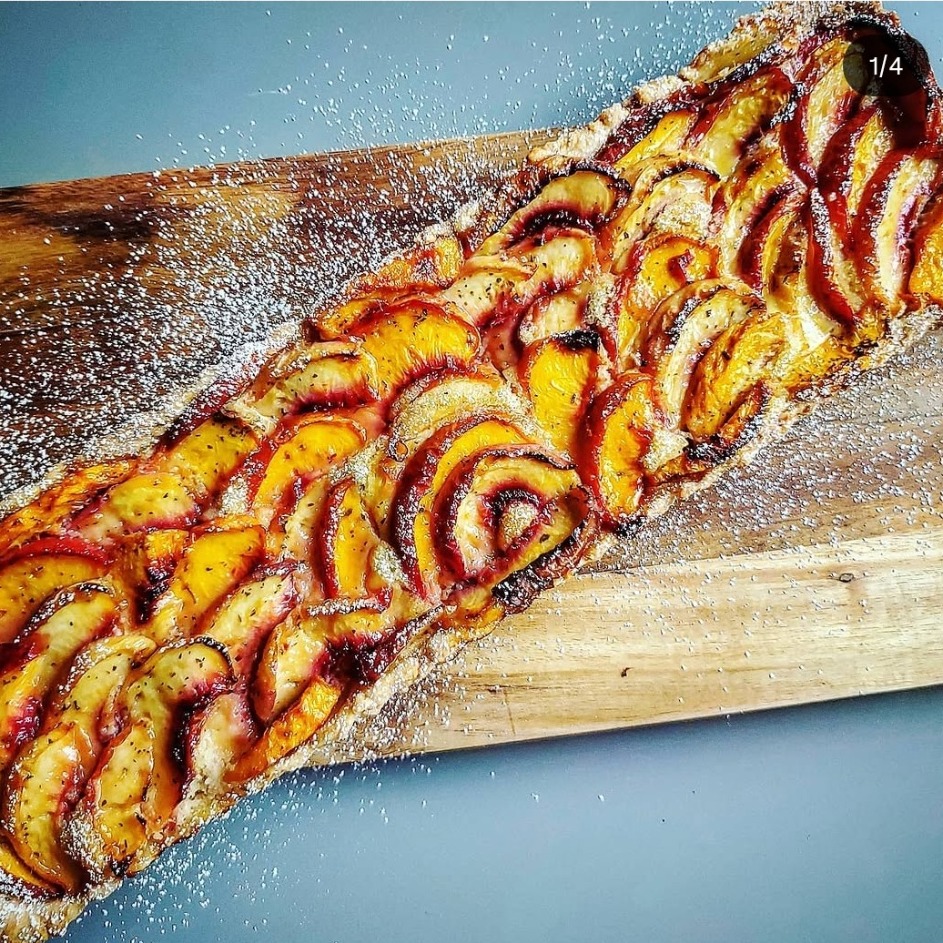 Tarte aux pêches