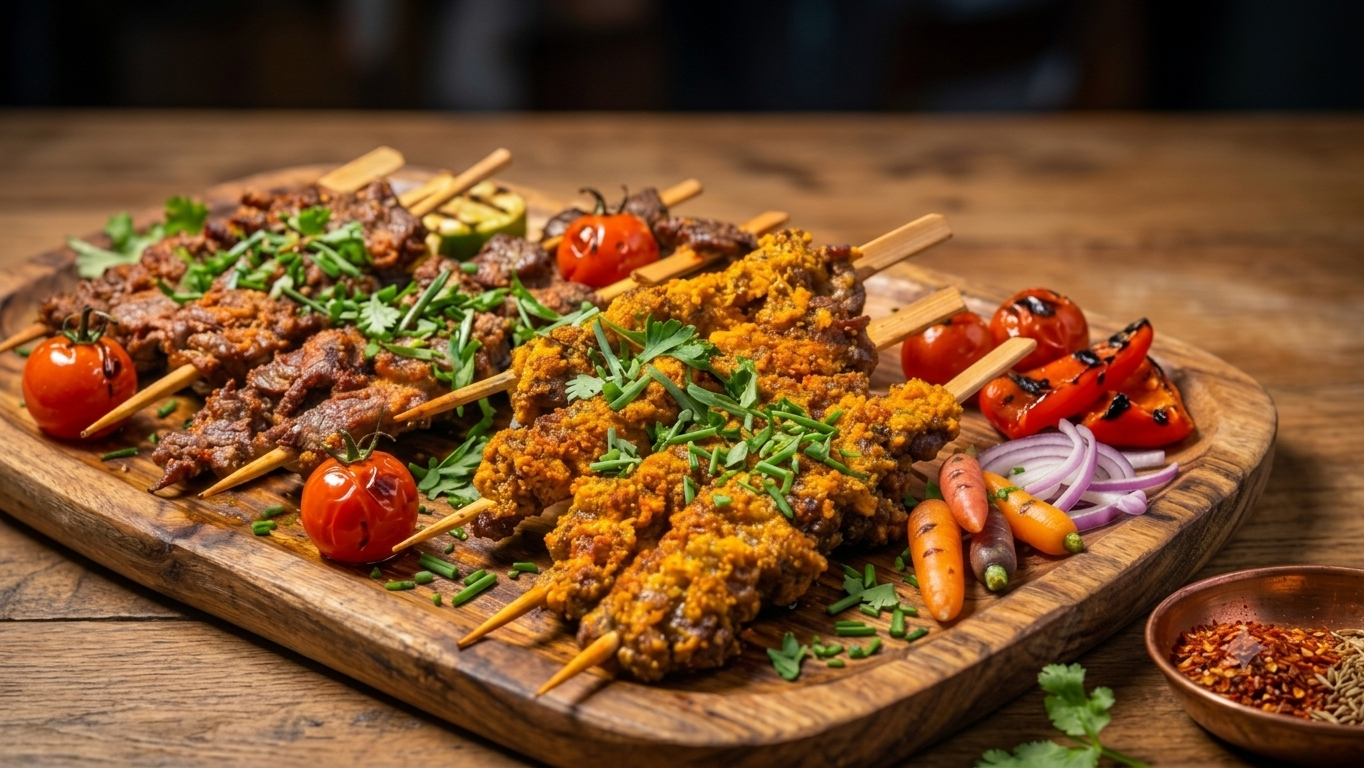 Brochettes de bœuf panées au tapioca